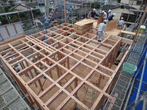 若宮2丁目　S邸　建て方