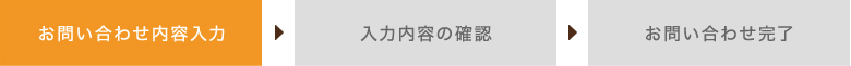 お問い合わせ内容入力