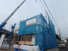 福岡　注文住宅　樋井川　建築リポート3 　棟上げ1